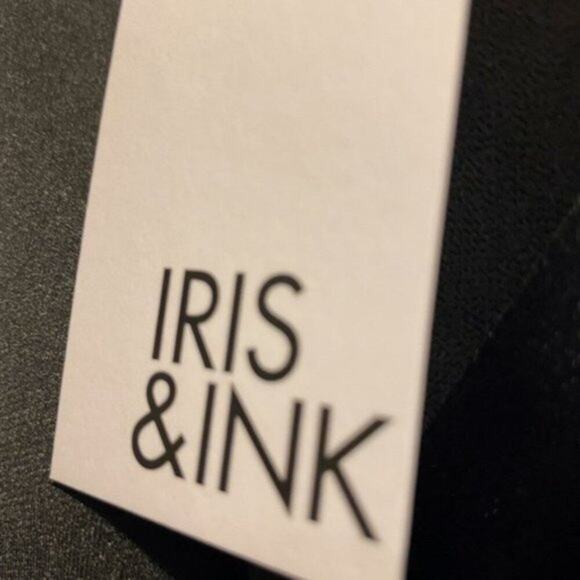 Iris and Ink Adeline wrap effect pleated dress Black size 10 - Picture 8 of 10